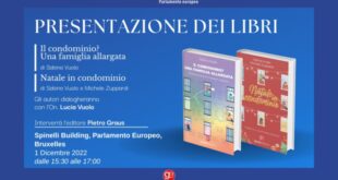 Bruxelles – Graus Edizioni, presentazione dei libri di Sabina Vuolo e Michele Zuppardi nel Parlamento Europeo