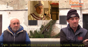 ALIFE – La Chiesa vuole sfrattare due fratelli e una donna malata. Chiedono pietà al vescovo Cirulli (il video)