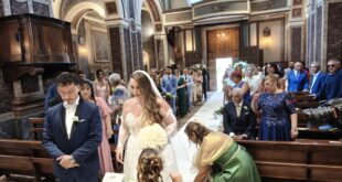 MARZANO APPIO – Il matrimonio di Alessia e Antonio giunti dalla Svizzera