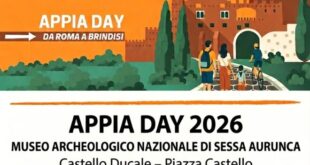 SESSA AURUNCA – Giornate Europee del Patrimonio, il Museo Archeologico celebra l’Appia Day. Ecco il programma