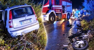 Cancello e Arnone / Francolise – Tragedia sulla provinciale: auto travolge moto, morto 80enne. Due feriti gravi