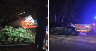 Vairano Patenora / Pietravairano – Scontro sulla provinciale: un ferito e auto distrutte. Coinvolto giovane imprenditore vairanese