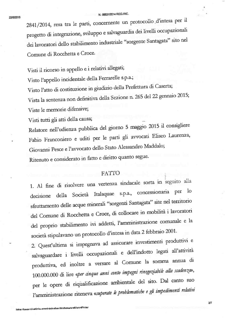 Consiglio_di_Stato_-_sentenza_nr_02574_2015_-_Comune_Rocchetta_e_Croce_contro_Ferrarelle_SpA_Pagina_2