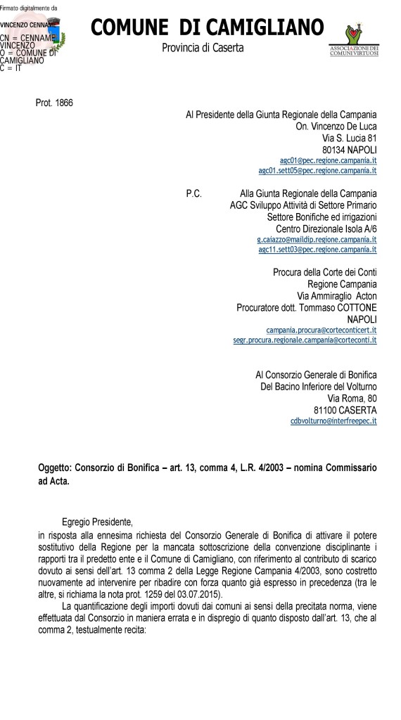 Richiesta Consorzio di bonifica basso volturno-signed_Pagina_1